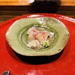 なかむら - 鯵とカイワリの刺身