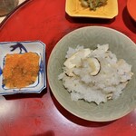 赤坂 島袋 - 松茸ご飯おかわり  イクラも別皿で^_^