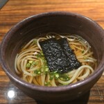 ワインと天婦羅 あら木 - 五島うどん(かつお節と昆布だけのお出汁)