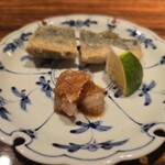 ワインと天婦羅 あら木 - 秋刀魚の天ぷら