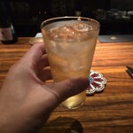 ワインと天婦羅 あら木 - (*´○`)oカンパーイした後の写真