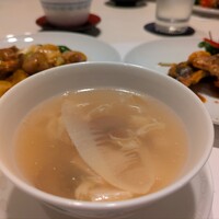 中国料理 四川 - キノコとタケノコの玉子スープ