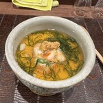 酒肴 佐々山 - 雲丹の風味がたっぷりな茶碗蒸し。
