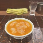 酒肴 佐々山 - 甘エビの卵黄漬け