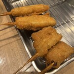 串カツ しろたや - 追加で豚カツと串カツ