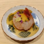 焼うおいし川 - 御造り（ぼたん海老）