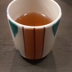 なごみ康 - 最後に、熱いお茶をお願い、ほうじ茶を、いただきました。