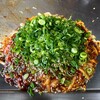 お好み焼 ポパイ - 肉玉うどん、ネギのせ