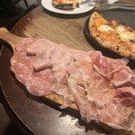 イル・ピッツァイオーロ - 生ハムとサラミの盛り合わせ