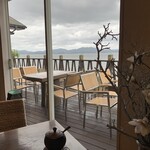 焙煎珈琲工房　梢庵 - 客席から宍道湖の眺め