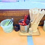 加賀 - 卓上常備。