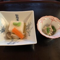 国登録文化財 二木屋 - 小鉢と箸付