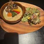 Divo - ハーブチキンオープン焼きグリーンカレーライス