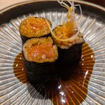 鮨 からす - とろ白髪ネギ巻き