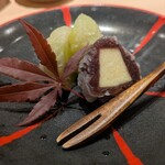 鮨 からす - デザート(フルーツ大福)