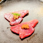 鮨 からす - 戻りカツオ造り