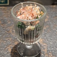 鮨 からす 十三店 - ズワイガニと法蓮草の御浸し