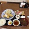 食事処 ときわ - 花雪アジフライとささみフライ定食（ミニ刺付）