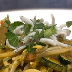 Osteria caiman table - 釜揚げシラス