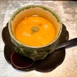 厨 花膳 - 毛ガニの茶碗蒸し