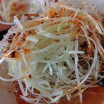 幸楽苑 - ネギ投入