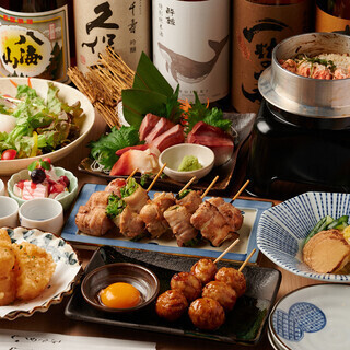 こだわりの料理！3H飲放付きコース3500円〜