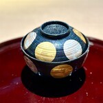 蓬左茶寮 - 海老真丈と南瓜麩のお椀