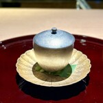 蓬左茶寮 - タコの柔らか煮と南瓜のフラン