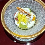 蓬左茶寮 - 渡り蟹と葡萄の白和え