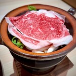 WASHOKU SUSHI ゆゆ梅田 - 宮崎牛と淡路玉ねぎの登板焼き