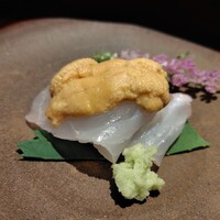 すし みむろ - 鯛　天草赤ウニ