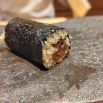 すし みむろ - 連れの追加　干瓢巻き　一切れ拝借