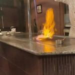 六角堂 - 焼き台（フランベ）