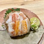 酒とろばた焼 うなり - 毛蟹甲羅詰め