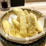 酒とろばた焼 うなり - まこもだけの天ぷら