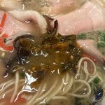 福間ラーメンろくでなし - こってり特製ラーメン 高菜味噌オン