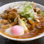 南天 - 料理写真:肉カレーそば@税込600円