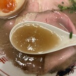 福間ラーメンろくでなし - こってり特製ラーメン スープ