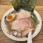 福間ラーメンろくでなし - こってり特製ラーメン 1180円
Aセット(ライス + 博多一口黒豚餃子4個) 320円