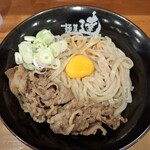 麺屋 達 - 料理写真:旨辛牛肉月見中華うどん（大盛り）