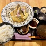 酒彩料理 茂正 - 鯵フライ定食