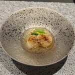 鉄板焼 漆 - 【道産帆立の鉄板焼】