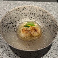 鉄板焼 漆 - 【道産帆立の鉄板焼】