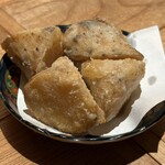 酒場つむぎ堂 - お出汁で炊いた山芋の竜田揚げ