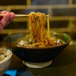 すするか、すすらんか。 - 麻婆豆腐ラーメン鯖節追飯 1,350円