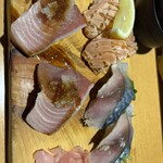 うを勢 - 天然ブリ、炙りサーモン、しめ鯖