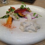 Jose Luis - 季節野菜のエスカリバータ アンチョビのエスプーマ