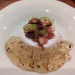 にしぶち飯店 - ココナッツプリン キンモクセイ入りのジュレを添えて