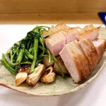 穴子料理と地酒 浅草 川井 - 六白黒豚肩ロースソテー