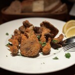 THE FUJIYA GOHONJIN - 4種のキノコのフリッター　サクサクで中身ジュワ＋セロリの葉？が良い仕事